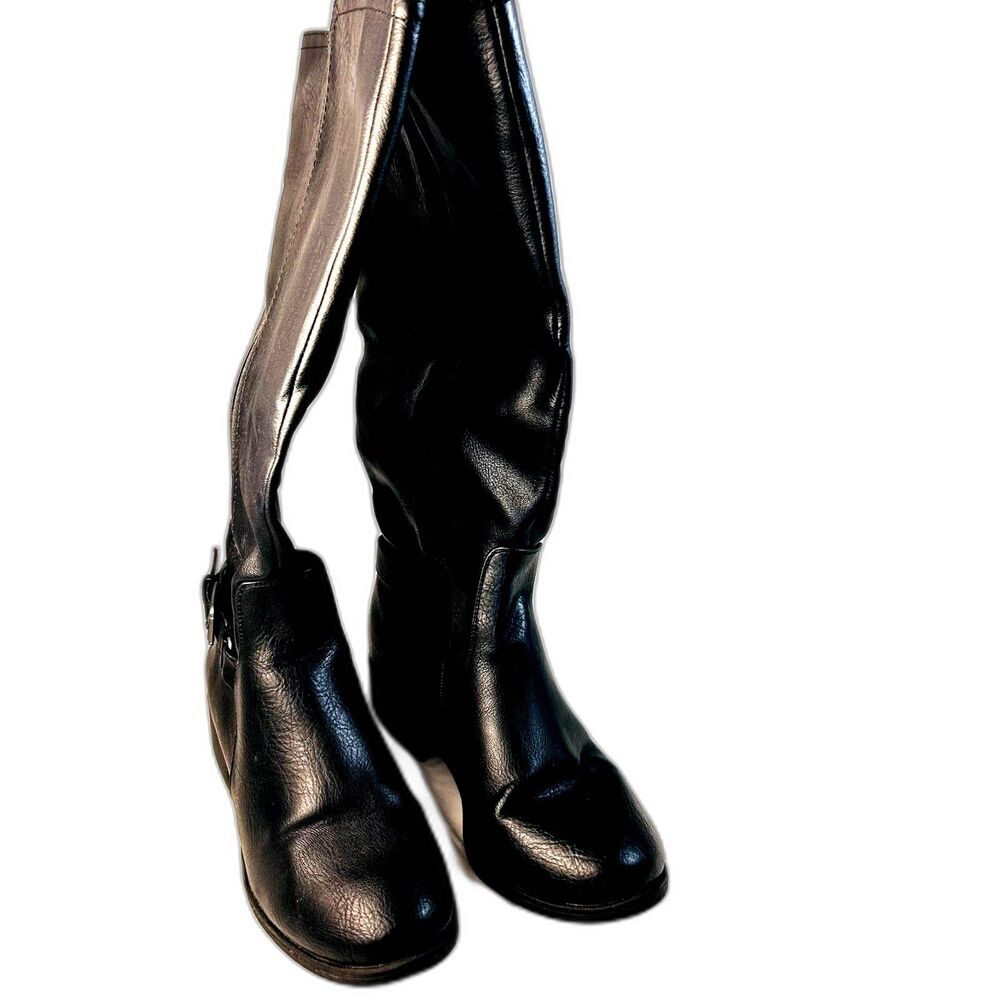 #8368 CROFT BARROW BLACK WOMENS BOOTS SIZE 8.5